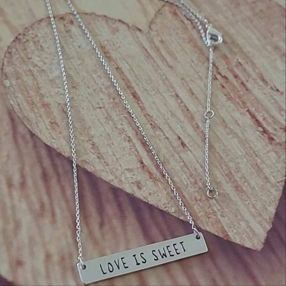 Silver plated Love is Sweet Necklace